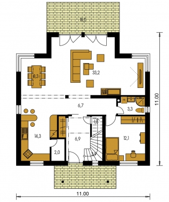 Floor plan of ground floor - PREMIER 176